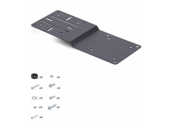 StarTech.com VESA Mounting Bracket for NUC/Thin Clients/Docking Stations - Monteringskomponent (2 VESA-monteringsbøyler) - for tynnklient - stål - sv