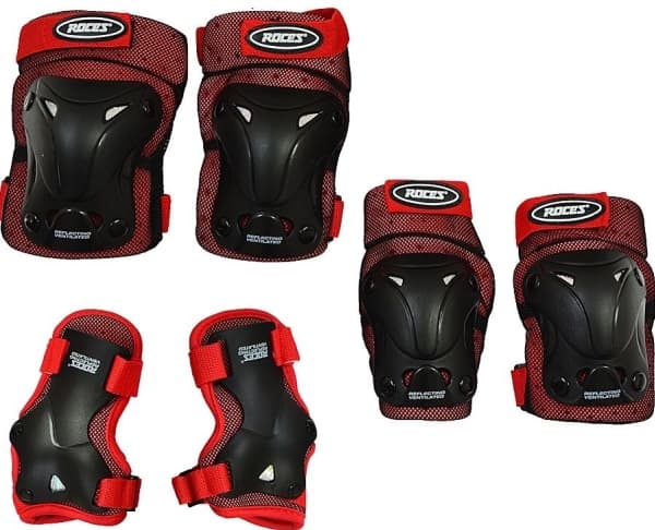 Spokey Tuuletetut Jr inline-luistimen suojat r. M