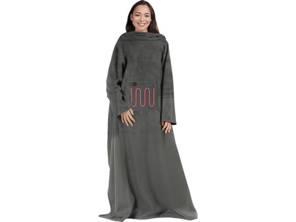 Mad Monkey 2000051 elektrisk teppe Elektrisk oppvarmet teppe Grå fleece