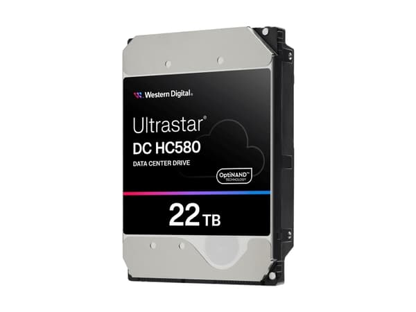 WD Ultrastar DC HC580 WUH722422AL5204 - Hårddisk - Datacenter - 22 TB - intern - 3,5" - SAS 12Gb/s - 7200 rpm - buffert: 512 MB