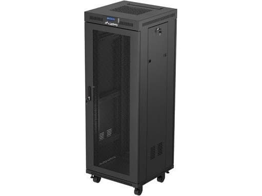 19" 32U 600X600 SVART LCD PERFORERAD DÖRR LANBERG INSTALLATIONSRACK (FLAT PACK)