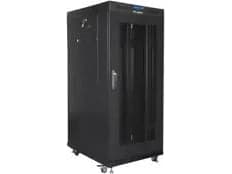 19" 32U 600X1000 SVART LCD PERFORERAD DÖRR LANBERG INSTALLATIONSRACK (FLAT PACK)