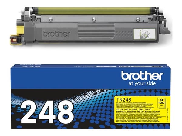 Brother TN248Y - Gul - original - boks - tonerpatron - for Brother DCP-L3515, L3520, L3555, L3560, HL-L3220, L3240, MFC-L3740, L3760, L8340, L8390