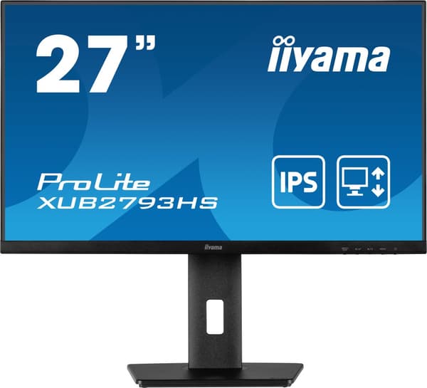 iiyama ProLite XUB2793HS-B7 platta pc-skärmar 68,6 cm (27") 1920 x 1080 pixlar Full HD LED Svart Svart
