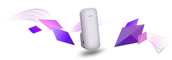 D-Link AX1800 Mesh Wi-Fi 6 Range Nätverksrepeater Vit 100, 1000 Mbit/s