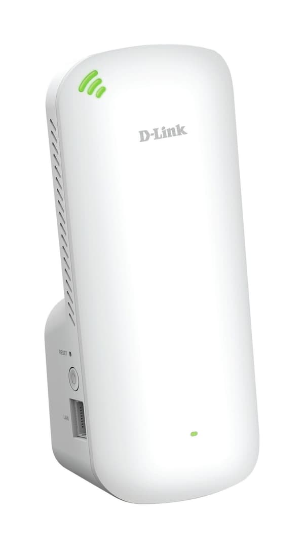 D-Link AX1800 Mesh Wi-Fi 6 Range Nätverksrepeater Vit 100, 1000 Mbit/s