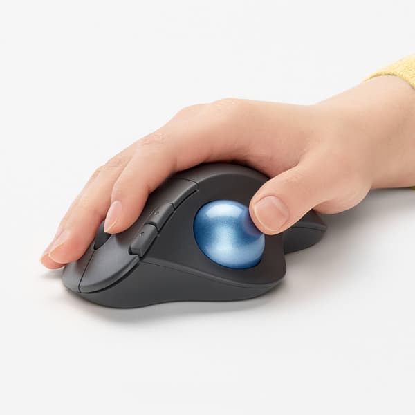 Logitech Ergo M575 datormöss Kontor högerhand Trådlös RF + Bluetooth Styrkula 2000 DPI