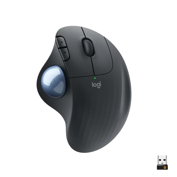 Logitech Ergo M575 datormöss Kontor högerhand Trådlös RF + Bluetooth Styrkula 2000 DPI