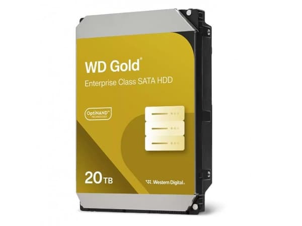 WD Gold - Hårddisk - 20 TB - intern - 3,5" - 7200 rpm - buffert: 512 MB