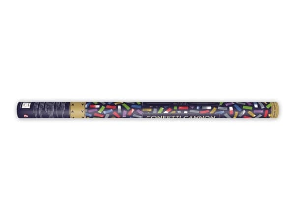 PartyDeco Confetti cannon, mix, 80cm, Confetti cannon, Assorted colours, Metallic, Stripe, 800 mm, 1 pc(s)