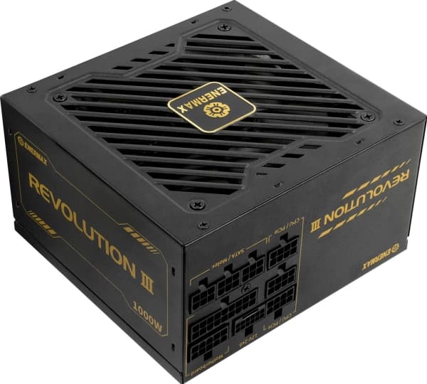 Enermax REVOLUTION III 1000W (1x 12-pin high power GPU, 3x PCIe cable management, 1000 watts)