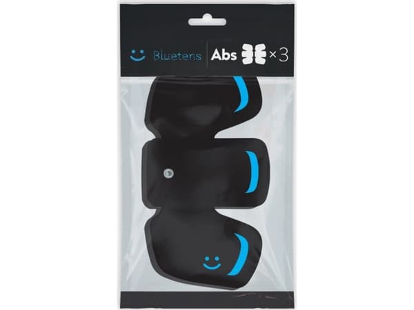 Bluetens ELEABS, Elektrode, Sort, Bomull, Polyetylentereftalat (PET), 6 stykker