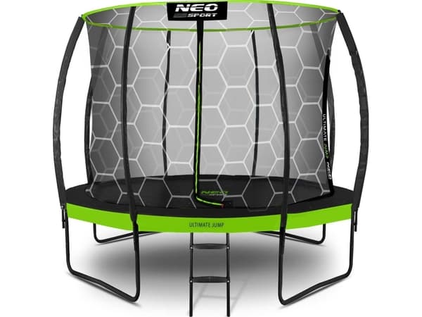 Neo-Sport NS-10C221 trädgårdstrampolin med inomhusnät 10 FT 312 cm