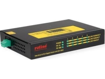 ROLINE 21.13.1162, Gigabit Ethernet (10/100/1000), Full duplex, Strömförsörjning via Ethernet (PoE) stöd Svart