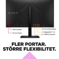 Miniatyrbild 8 av 11: OMEN by HP OMEN 27 tum QHD 165 Hz Gaming-skärm – OMEN 27q