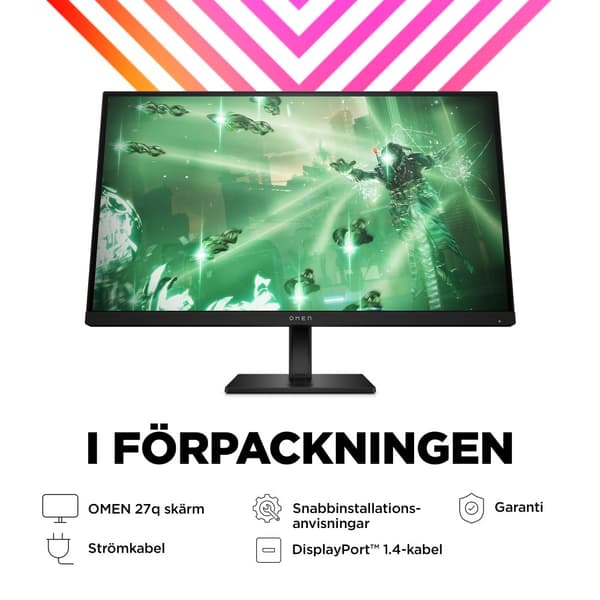 OMEN by HP OMEN 27 tum QHD 165 Hz Gaming-skärm – OMEN 27q