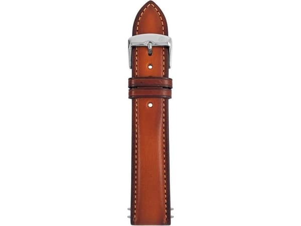 Zeppelin brun lærreim, 22 mm