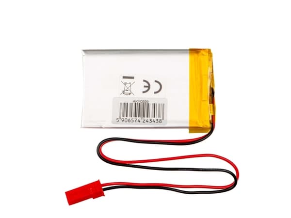 Akyga AKY0559, Batteri, Sølv, Lithium-Ion (Li-Ion), 8003 mAh, 3,7 V, 34 mm