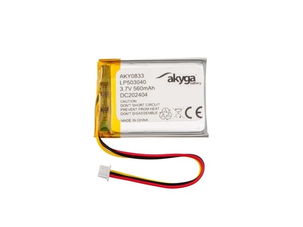 Akyga LP503040 Akkupaketti Akun koko: Erikoisakku LiPo 3,7 V 560 mAh