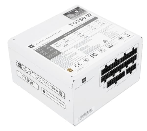 Thermalright TG-750-W, 750 W, 100 - 240 V, 47 - 63 hz, 11 - 5.5 A, 130 W, 750 W