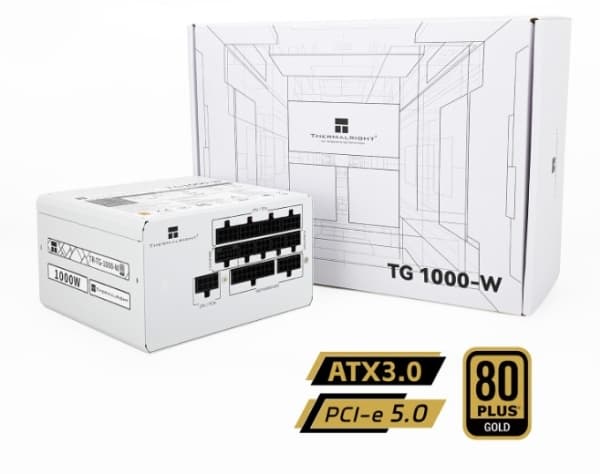 Thermalright TG-1000-W, 1000 W, 100 - 240 V, 47 - 63 hz, 13 - 6.5 A, 130 W, 996 W