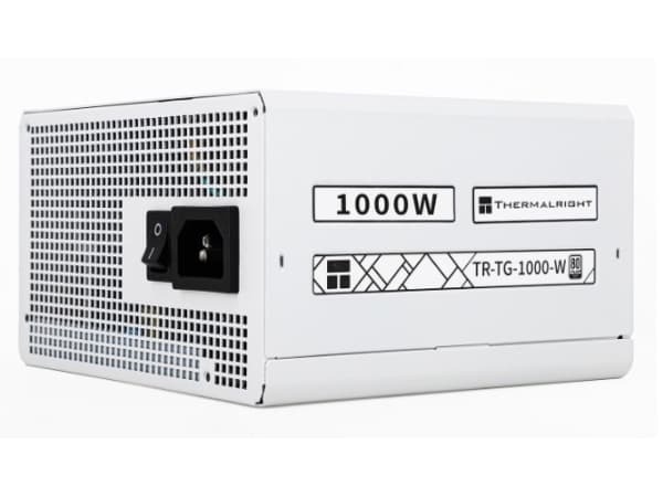 Thermalright TG-1000-W, 1000 W, 100 - 240 V, 47 - 63 hz, 13 - 6.5 A, 130 W, 996 W Valkoinen