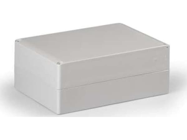 ENSTO Montageboks Cubo S polycarbonat BxHxD 175 x 250 x 100 mm grå RAL7035 med højt grå låg IP66/67 uden udslagsblanketter