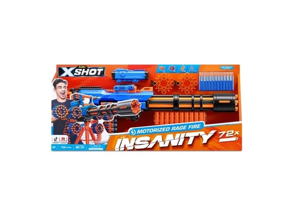 XSHOT - Insanity Blaster Rage Fire moottoroitu moottoroitu