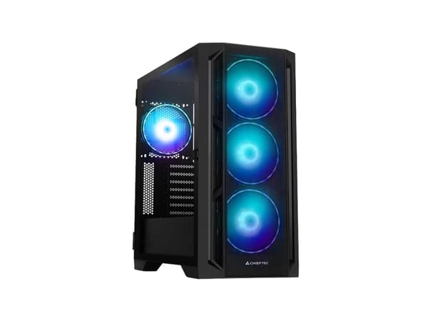 Chieftec PC- Gehäuse GA-01B-L-OP APEX LUMO, Midi Tower, PC, Svart, ATX, CEB, EATX, EEB, ITX, micro ATX, Micro-ITX, SSI CEB, SSI EEB, uATX, Spela, Mul Svart