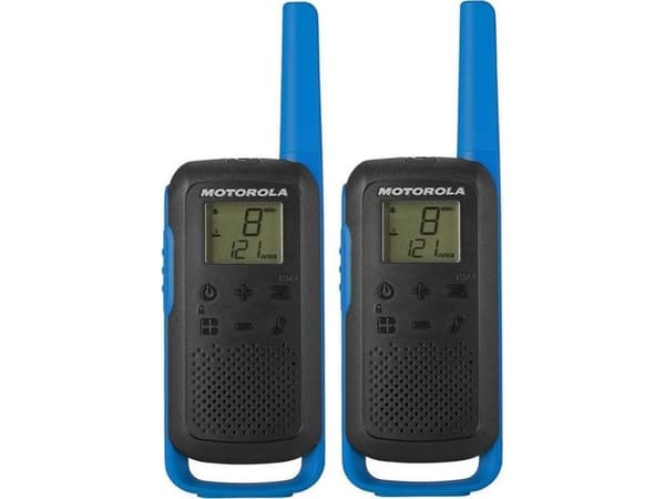 Motorola TALKABOUT T62, Ammattikäytön radiopuhelin (PMR), 16 kanavaa, 12500 MHz, 8000 m, LCD, Micro-USB