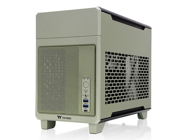 Thermaltake TR100, Mini Tower, PC, Grön, Mini-ITX, SPCC, Stål, Hem / Kontor