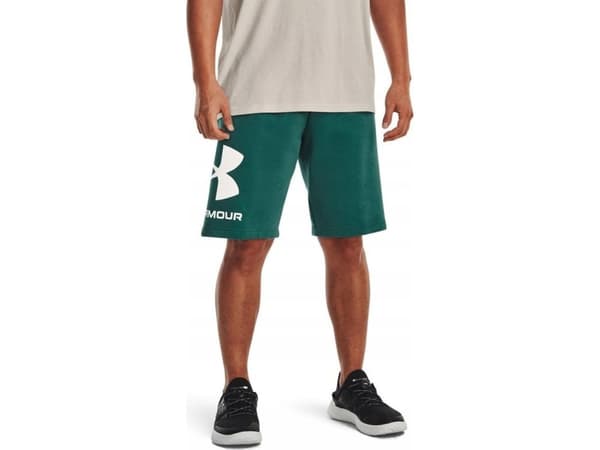 Under Armour Herre Under Armour Rival FLC Big Logo Shorts grønn 1357118 722 S