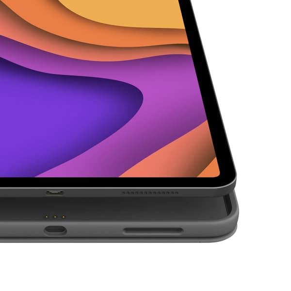 Logitech Folio Touch QWERTZ schweizisk Smart Connector Grå