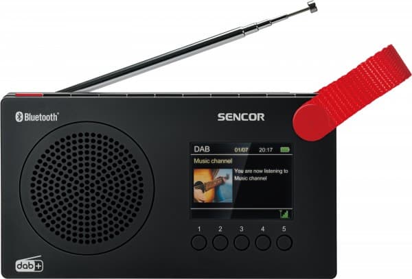 Digitalradio med batteri SRD 7757B LCD-display, BL 5.0