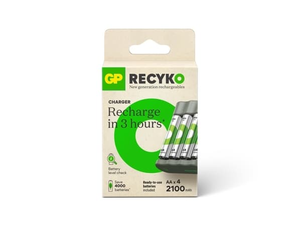 GP Batteries Economy E441, Nickel-Metal Hydride (NiMH), AA, AAA, 4 pc(s), Batteries included