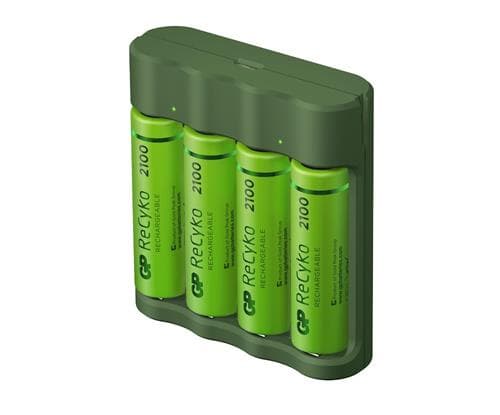 GP Batteries Economy E441, Nikkelmetallhydrid (NiMH), AA, AAA, 4 stykker, Batterier medfølger