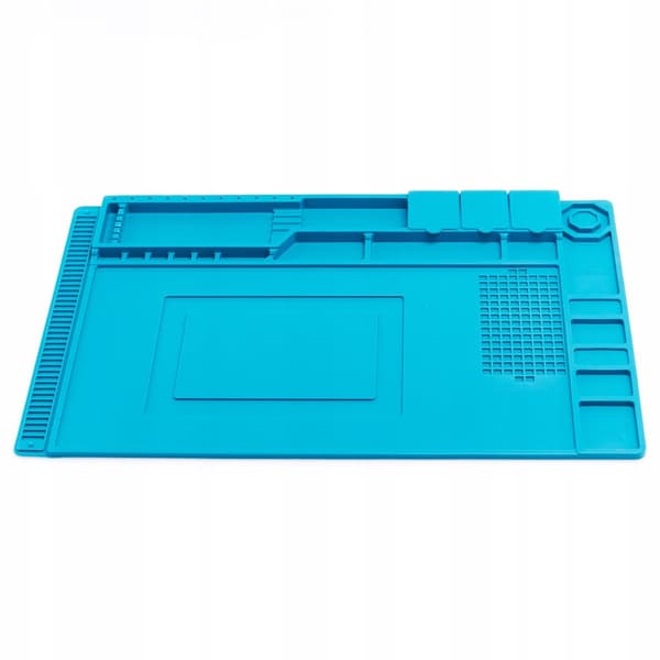Silikoneblå antistatisk måtte 450x300mm TE-501