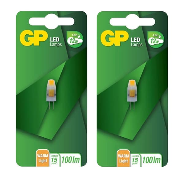 GP - LED Lamp Capsule, G4, 1.1W (12W), 100lm I Bundle (2 Pcs)