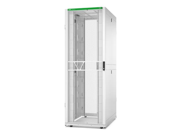 APC NetShelter SX Gen 2 - Räkkikaappi - 2258H x 800W x 1200D mm, sivuilla - gulvstående - hvid - 48U - 19"