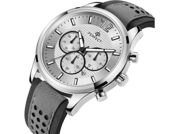 Zegarek Perfect ZEGAREK MĘSKI PERFECT CH01L - CHRONOGRAF (zp354f) + BOX