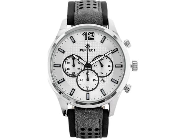 Zegarek Perfect ZEGAREK MĘSKI PERFECT CH01L - CHRONOGRAF (zp354f) + BOX