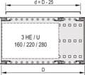 Miniatyrbilde 1 av 2: SCHROFF EuropacPRO Dekkplate, universal, 84 HK, 475 mm