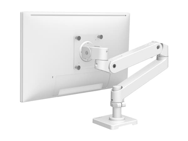 Ergotron LX Pro - Monteringssats (bildskärmsarm) - för LCD-display - aluminium - vit - skärmstorlek: upp till 34 tum - disk-monteringsbar