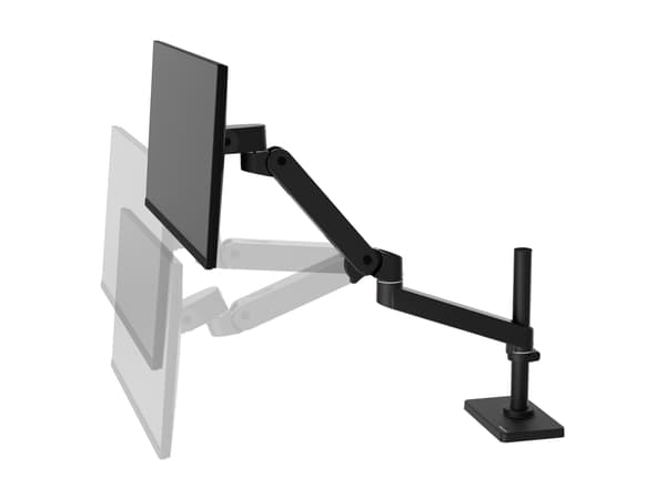 Ergotron LX Series 45-695-292, Clamp, 10 kg, 86.4 cm (34"), 100 x 100 mm, Height adjustment, Black