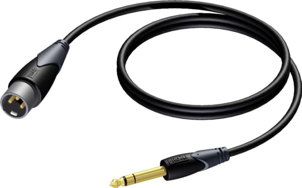 PROCAB CLA724/10 kabel, XLR (M) do 6,3 mm jack (M) stereo (10 m)