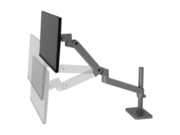 Ergotron LX Pro - Monteringssats (vridbar arm) - modulär - för LCD-display - with tall pole - mörkgrå - skärmstorlek: upp till 34 tum - disk-monterin