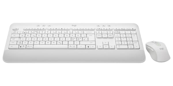 Logitech 920-011038 tangentbord Mus inkluderad Kontor Bluetooth QWERTY Dansk, Finsk, Norsk, Svensk Vit