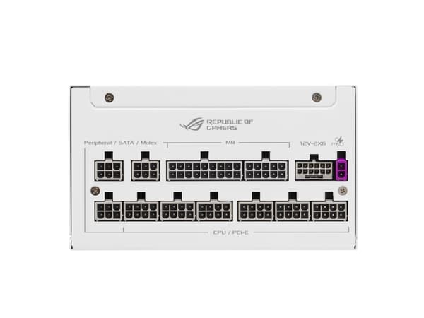 ASUS ROG -STRIX-1000P-GAMING-WHITE, 1000 W, 100 - 240 V, Active, 130 W, 1000 W, 130 W