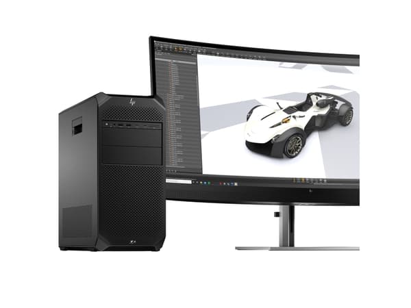 HP Workstation Z4 G5 - Tower 4U - 1 W5-2545 upp till - SSD - Gigabit Ethernet - skärm: ingen - svart