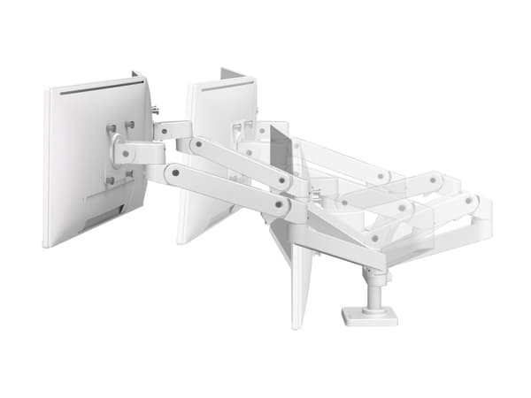 Ergotron LX Series 45-686-290, Clamp, 18.1 kg, 68.6 cm (27"), 100 x 100 mm, Height adjustment, White
